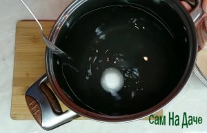 Проверьте концентрацию рассола сырым яйцом