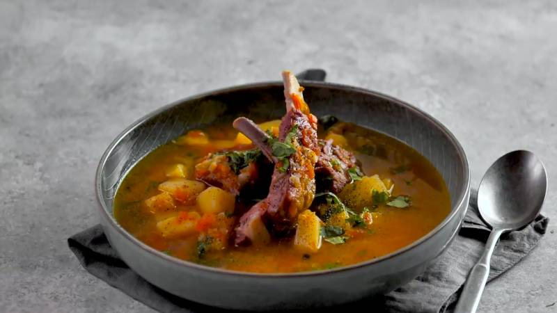 гороховый суп с ребрышками