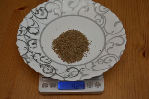 вес семян